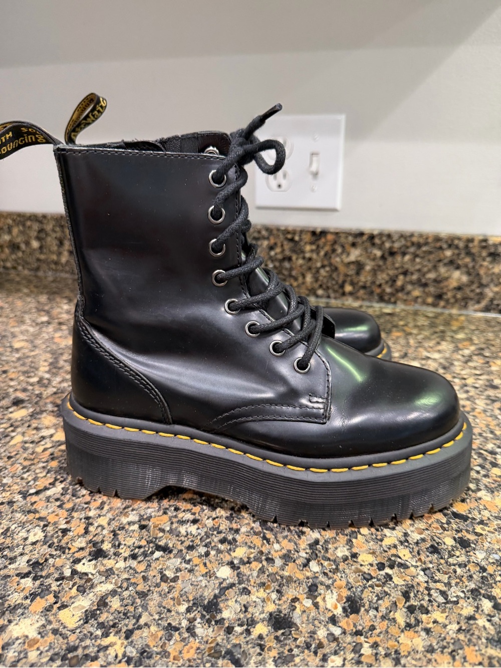 Dr. Martens Jadon Platform Lace-Up Boot in Black ladies 6 - Picture 9 of 10